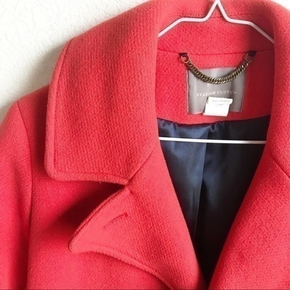 J. Crew Stadium Cloth by Nello Gori Wool Blend Pea Coat, size 0 - Picture 12 of 16